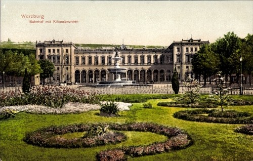 Würzburg main - ak,