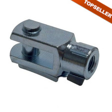 Gabelkopf mit Bolzen IG für ISO-Kompaktzylinder, Zylinder, Gabelkopf, Stahl zn.