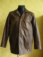 AVIATRIX Herren Echt Lederjacke dunkelbraun Gr. M