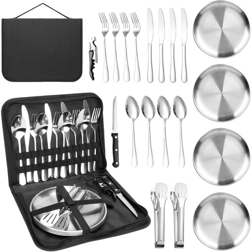 Campingbesteck set für - campingbesteck,