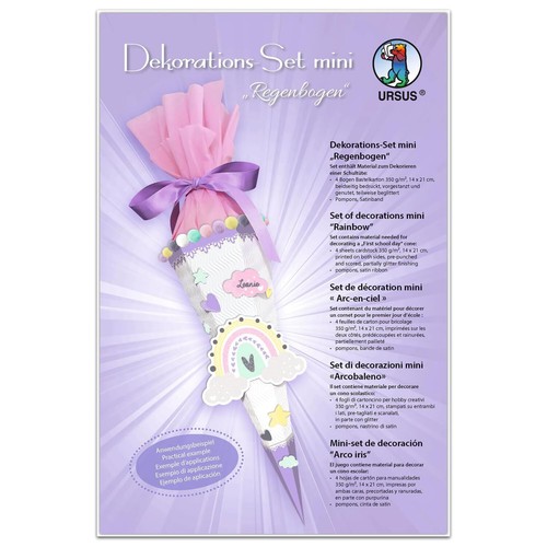 Ursus regenbogen mini deko set - regenbogen,