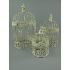 3er Set Vogelkäfig Antik
