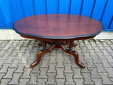 ANTIKER HORRIX ESSTISCH MAHAGONI MIT EBONISIERUNG UND SPINNENKOPF FUSS