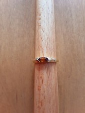 Gelbgold Ring brauner Zirkon