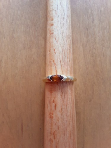 Gelbgold ring brauner zirkon - gelbgold,