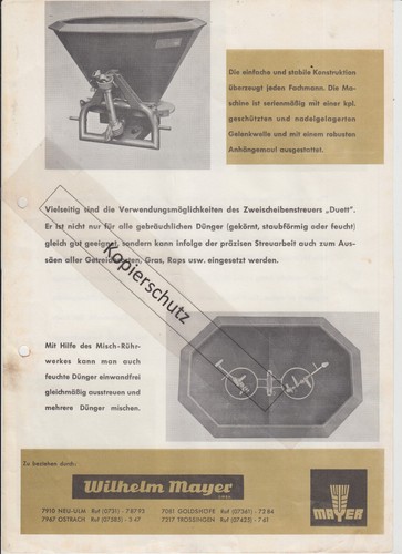 Werbeblatt duett - werbeblatt,