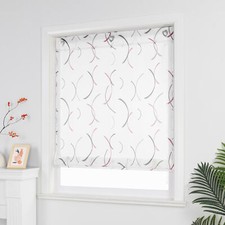 Küche Gardinen Raffrollos mit Ösen Landhausstil Raffgardinen Modern ohne Bohren