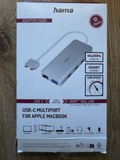 Hama - 200133 USB-C-Hub, Multiport für Apple MacBook Air & Pro, 12 Ports