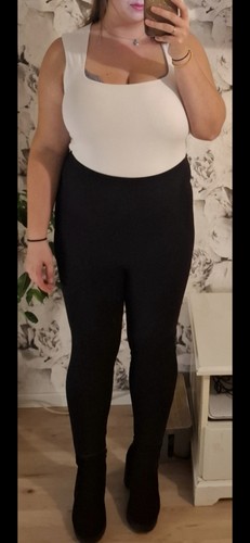 High waist leggings - leggings, schwarz