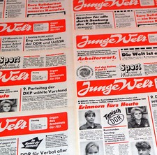 DDR JUNGE WELT NOVEMBER 1989 Geburtstag Hochzeit 32. 33. 34. 35. 36. Zeitung FDJ