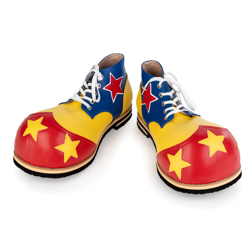Clownschuhe gelb rot blau - clownschuhe, gelb-rot-blau