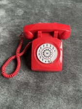 Retro Wählscheibentelefon Rot