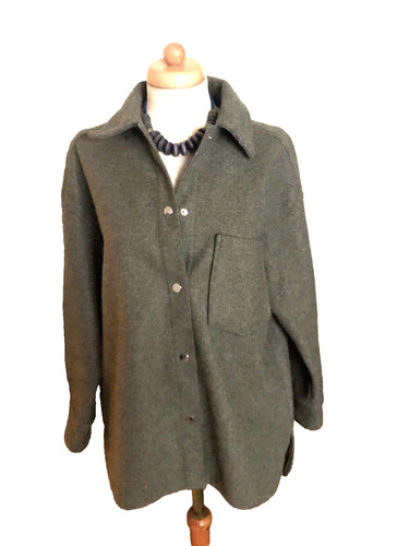 Jacke filz grau grün - **jacke,