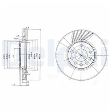 2x Delphi Scheibenbremse vorne