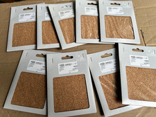 Mega Restposten Möbelgleiter KORK 100x100mm / 9 Packungen /  Cont2Pal6K4N22