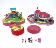 4 Polly Pocket Villa König Löwen Magical Mansion Vintage Spielzeug Bluebird 1992