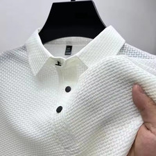 Men luxury waffle knit polo - luxury,