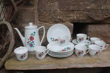 21 tlg. Kaffeeservice buntes