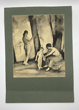 Schöne Antike Kohle Zeichnung