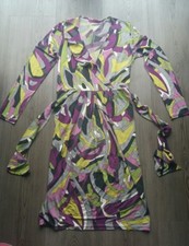 Marc Cain Kleid Gr. 38 N3 wie Neu! All over print 70er Jahre geometrische Muster