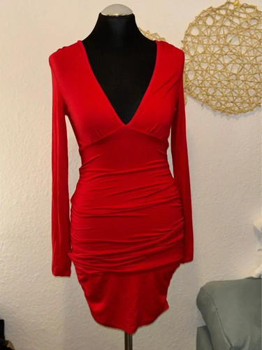Amisu damen kleid - amisu, rot