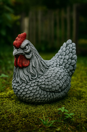 Steinfigur huhn henne - steinfigur,