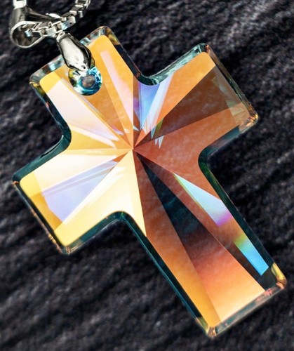 Halskette kreuz 18k - +,