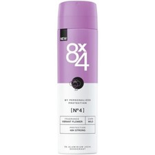 32,17€/L - 8x4 Deospray Frauen - No. 4 (Vibrant Flower) - 6er Pack (6 x 150ml)