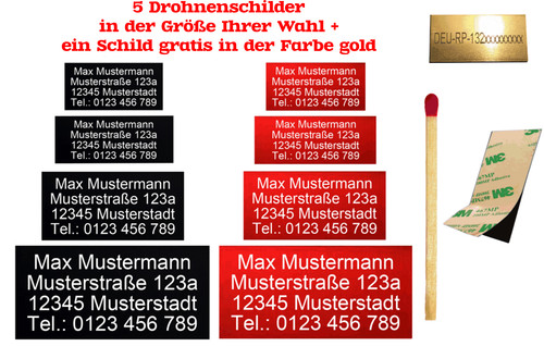 Adressschild drohnen - adressschild,