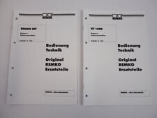 Remko KF1800 EST Infrarotstrahler Bedienungsanleitung Ersatzteilliste