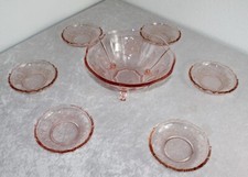 Art Deco Rosalin Glas Set