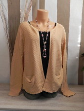 Up 2 Fashion * tolle Strickjacke Cardigan Rauten strukturiert offen * Gr. 44