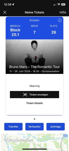 Bruno mars konzertticket - mars,