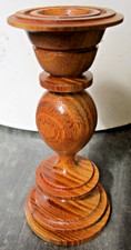 Kerzenständer Holz gedrechselt, h = 7,9cm