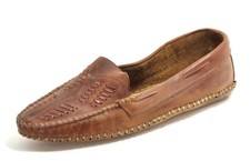 M27 Mokassins Buffalo Stickerei Indianer Hippie Boho Ethno Sioux Lederschuhe 39