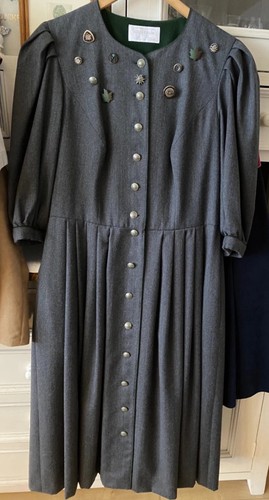 Damenkleid anthrazit 46 - damenkleid, gr.46