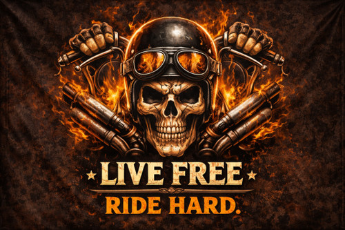 Fahne flagge live free - flagge,