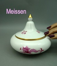 SXF Orig MEISSEN Dose roter HOFDRACHE TOP 10cm 1.WAHL Spitzdeckel Bonboniere