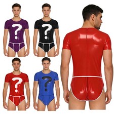 DE Herren Wetlook Lackleder