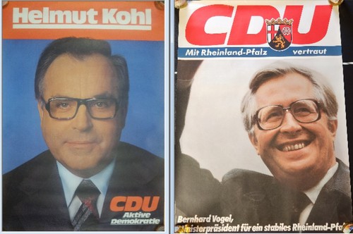 Cdu wahlplakate helmut kohl - cdu, lw