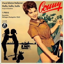 7" CONNY CORNELIA FROBOESS Zwei 2 kleine Italiener / Hallo, Hallo COLUMBIA 1962