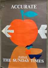 Seltenes Sunday Times Poster