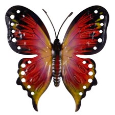 Wanddeko metall 22cm butterfly - wanddeko,