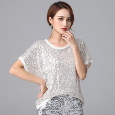 Damen pailletten shirt - damen,