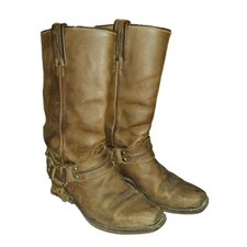 Bikerstiefel aus echtleder - aus,