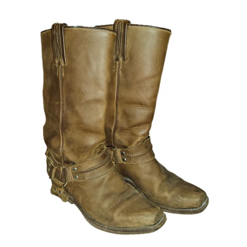Bikerstiefel aus echtleder - bikerstiefel,