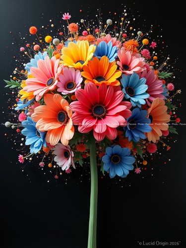 Foto blumen mehrfarbig - foto,