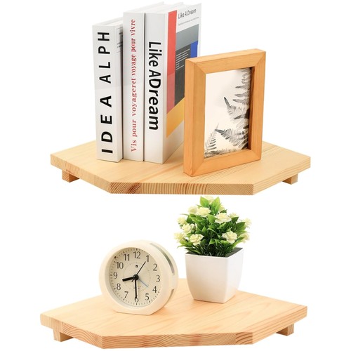 Eckregal holz eiche stück - holz,