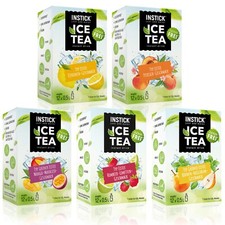 (121,73€/1kg) Instick Getränkepulver Eistee Mix Set Instant  (5 x 12 Sticks) S1