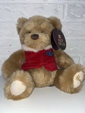 Harrods Weihnachtsbär 2007 Original London Teddybär Top Zustand
